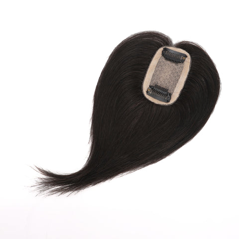 Silk Base Hair Topper with Bangs