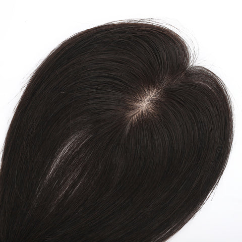 Silk Base Hair Topper with Bangs